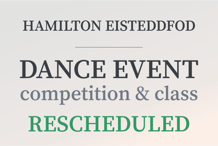 Dance Event Rescheduled